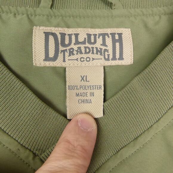 Duluth Trading Company Pullover Windbreaker Jacket Mens SZ XL V Neck Lightweight - Picture 3 of 11